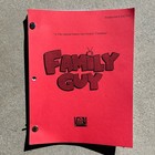 Family Guy 1999 Family Guy Freakin Christmas Production Used Record Draft Script