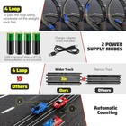 Slot Car Race Track Set Electric Powered Race Track Dual Racing Car Track Set