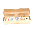 Vintage Celluloid Elk Brand Poker Dice Set Of 5 In Original Box