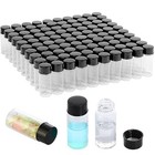 100pcs 30ml Glass Vials W  Caps Clear Sample Vials Lab Small Vials Liquid Vialsa