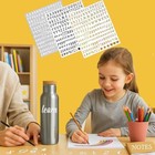 5 Sheets Small 0 5  Vinyl Alphabet Stickers     1000 Handwritten Sticker White