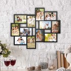  Photo Frame Collage For Twelve 4x6-inch Pictures  black 