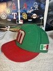 Wbc Mexico  New Era 59fifty Hat Cap Fitted Size 7 Green red  Very Good Pre-owned