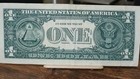 Federal Reserve Note  1 With Ink Contamination On Serial Numbers