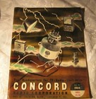 Concord Radio Corporation 1950 s Vintage Catalog Hi Fi Radios Electronics Tube