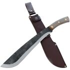Condor Jungolo Fixed Machete 13 25  1075 Hc Steel Blade Brown Walnut Handle