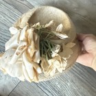 Lot 4 Vintage Ladies Floral Millinery Flowers Netting Velvet Bows Hats Colorful
