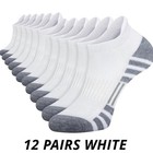 6-12 Pairs Mens Plain Solid Cotton Sports Ankle Athletic Socks Low Cut Size 9-13