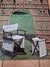 Two Vintage Macrame Pattern Books Plant Hangers Camp Stool Jewelry Lampshade  