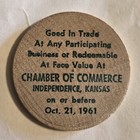 1961 Wooden Nickel Neewollah Nickel Independence Kansas Ks Vintage K72 