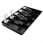 Cash Register Drawer Insert Tray 5 Bill 4 Coin Compartments With Metal Clip F   