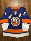 Cal Clutterbuck Game Worn Islanders Hockey Jersey Double Patched 