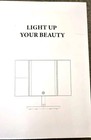 Led Lighted Magnifying Tri-fold Tabletop Makeup Mirror White Touch Usb