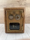Antique Original Us Post Office Lock Box With 2 Combo  Piggy Bank  Box 4594 Safe