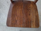 Refinished Vintage Antique Oak Childrens First Grade Elementary School Chair