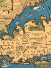 1933 Long Island Ny Classic Pictorial Historic Map - 16x24