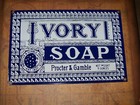 Vtg Ivory Soap Proctor   Gamble Metal Sign 12  X 8   Ande Rooney  