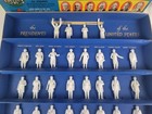 Vintage 1950 s Louis Marx Toys President Replica Figures Molded Plastic W box