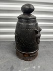 African Tribal Art Baule Mouse Oracle Pot C  te D ivoire Carved Wood Diviner