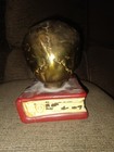 Antique 1920 s Armor Bronze Co  Ny  Human Skull Bookend Dr Medical Office Metal 