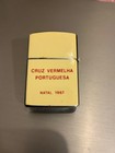 Red Cross Portuguese 1967 Christmas Petrol Lighter Very Rare