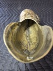 Vintage Brass  Nautilus Sea Shell Planter Vessel Vase 7   x6    Missing 1 Leg