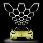 Car Detailing Led Shop Light Honeycomb Hexagon For Workshop Garage Warehouse Gym