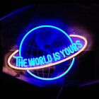 The World Is Yours Neon Sign  Blue Sky Planet The World Is Yours Led Neon Light