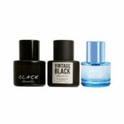 Kenneth Cole Mini Gift Set Vintage Black black  Blue 0 5 Oz Ea 3 Pc Distressed