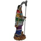 Santa Muerte 12  Multicolor  7 Potencias  Grim Reaper Holy Death Statue