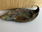 Art Nouveau Antique Figural Lady Nymph Vide Poche Trinket Dish Brass Or Bronze