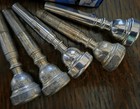 Lot Of 5 Vintage Holton  Yamaha  Trumpet Mouthpieces  Used In Good Condition 