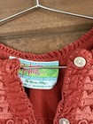 Nativa Fine Mexican Handmade Tunic Top Embroidered  Womens   s Boho S m Orange