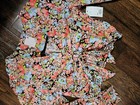 So Womens Floral Tie Trendy Blouse Boho Cottagecore New Medium Vintage Inspired