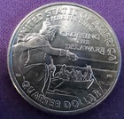 2021 P Washington Crossing The Delaware Quarter Crown Die Chip Circulated             