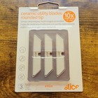 Slice Brand 3 Ceramic Utility Blades Rounded Tip  10526