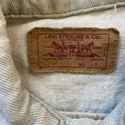 Vintage Levi Strauss Trucker Jean Jacket Womens Sz S Customized Usa Light Denim