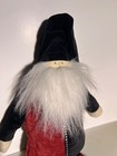 Vtg 2003 Woof   Poof Long 20  Santa Clause Velvet Black   Burgundy