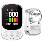 Carbon Monoxide Detector Plug 3-in-1 Co Level Monitor Alarm With Temp Sensor