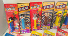 Lot 40 Vintage Pez Dispensers New Sealed Feet Disney Looney Tunes Marvel  candy