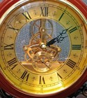 Early 20th Century Style Wooden Mantel Clock  Skeleton Movement  Roman  6    Face
