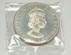 1964 Bermuda One Silver Crown Elizabeth Ii In Case  Sealed Coin