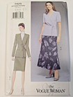 Lot Vogue Woman 8592 7525 Skirt Jacket Top Sewing Pattern Ladies 8 10 12 Uc Vtg