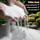 Rainflow 15 Oz Fine White Sand For Crafts - Quartz Zen Garden 15 Oz  