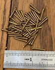 Brass Antique Escutcheon Pins Brad Nails Round Dome Head- 1 2    X 18 Ga Free Ship