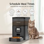 Voluas Automatic Cat Dog Feeder   Programmable Pet Food Dispenser With Voice    