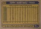 1987 Topps Tippy Martinez Auto Card  728 Baltimore Orioles Baseball Signed Mlb 