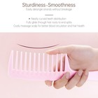 Pink Large Hair Wide Tooth Comb For Women Curls Styling