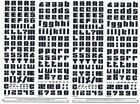 Mecanorma Transfer Lettering 240 48 Cln Letraset  669 Square 12 8mm