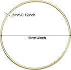 Metal Rings Hoops Macrame Rings For Dream Catcher And Crafts  gold  4 Inch 